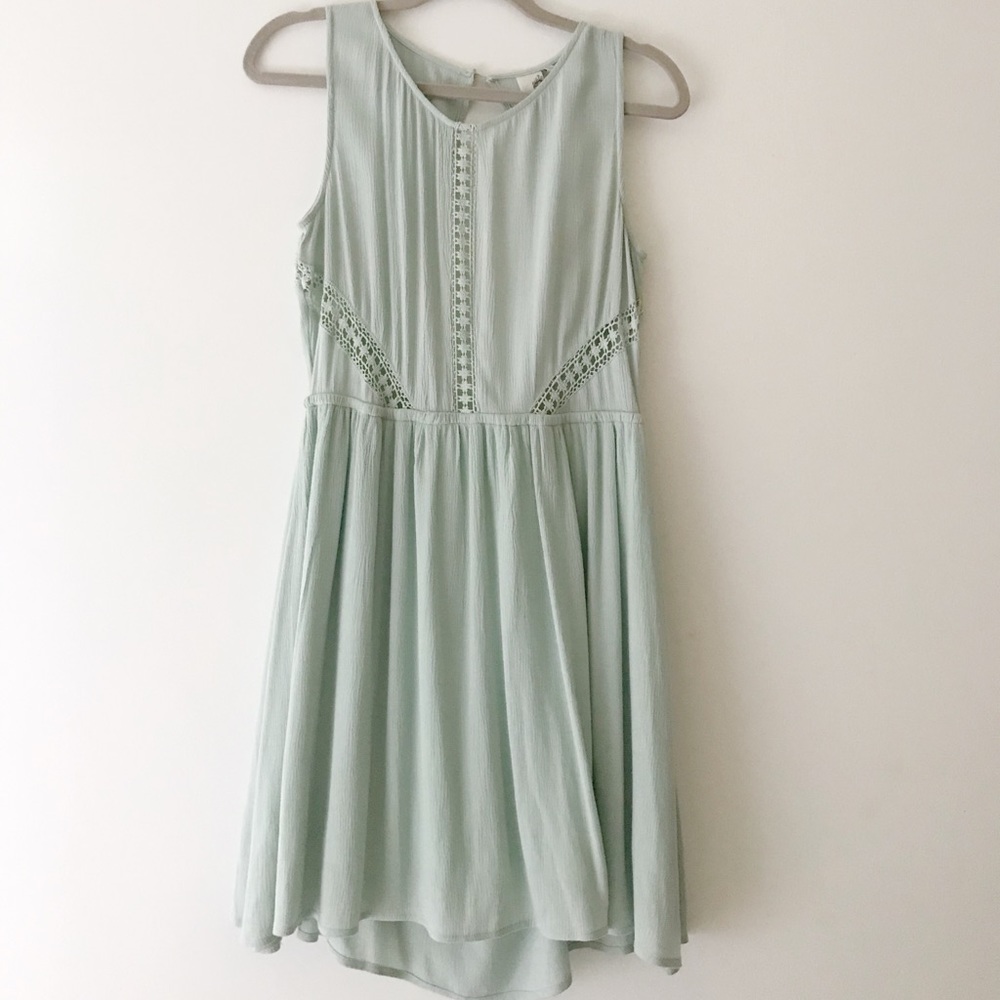 Mint Open Back Dress